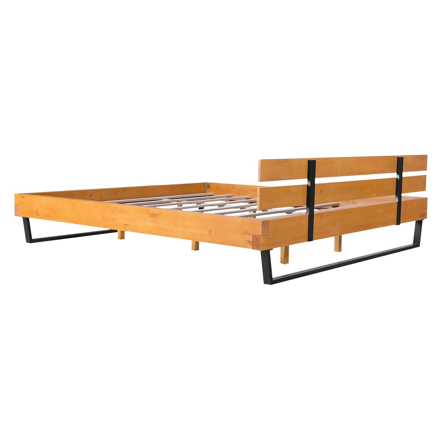 Pine Wood Bed Frame King Size