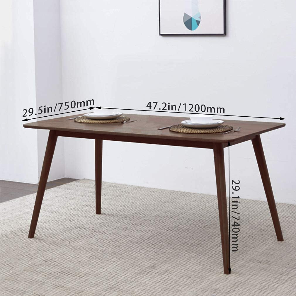 47 Inch Dining Table Natural Finish for Small Spaces
