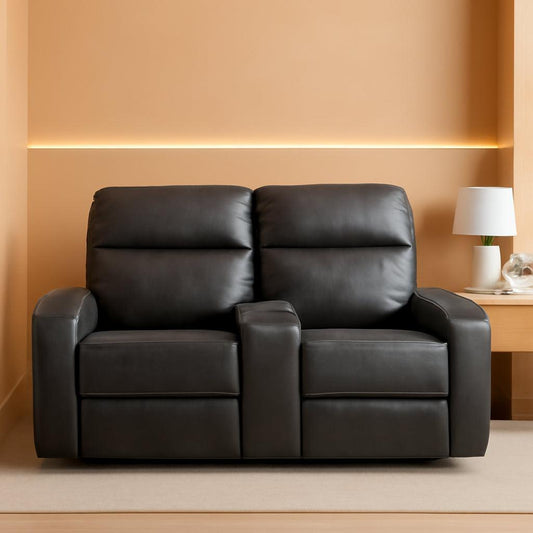 Dark Grey Zero Wall Power Recliner Loveseat With USB Ports