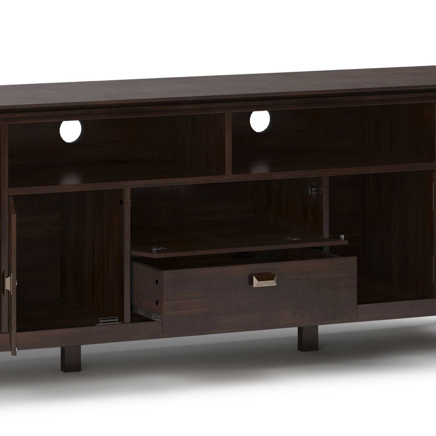Artisan - 72' TV Media Stand - Tobacco Brown