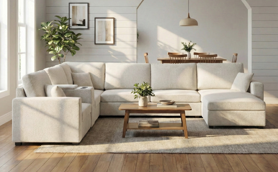 5-Seat Modular Sectional Sofa Couch