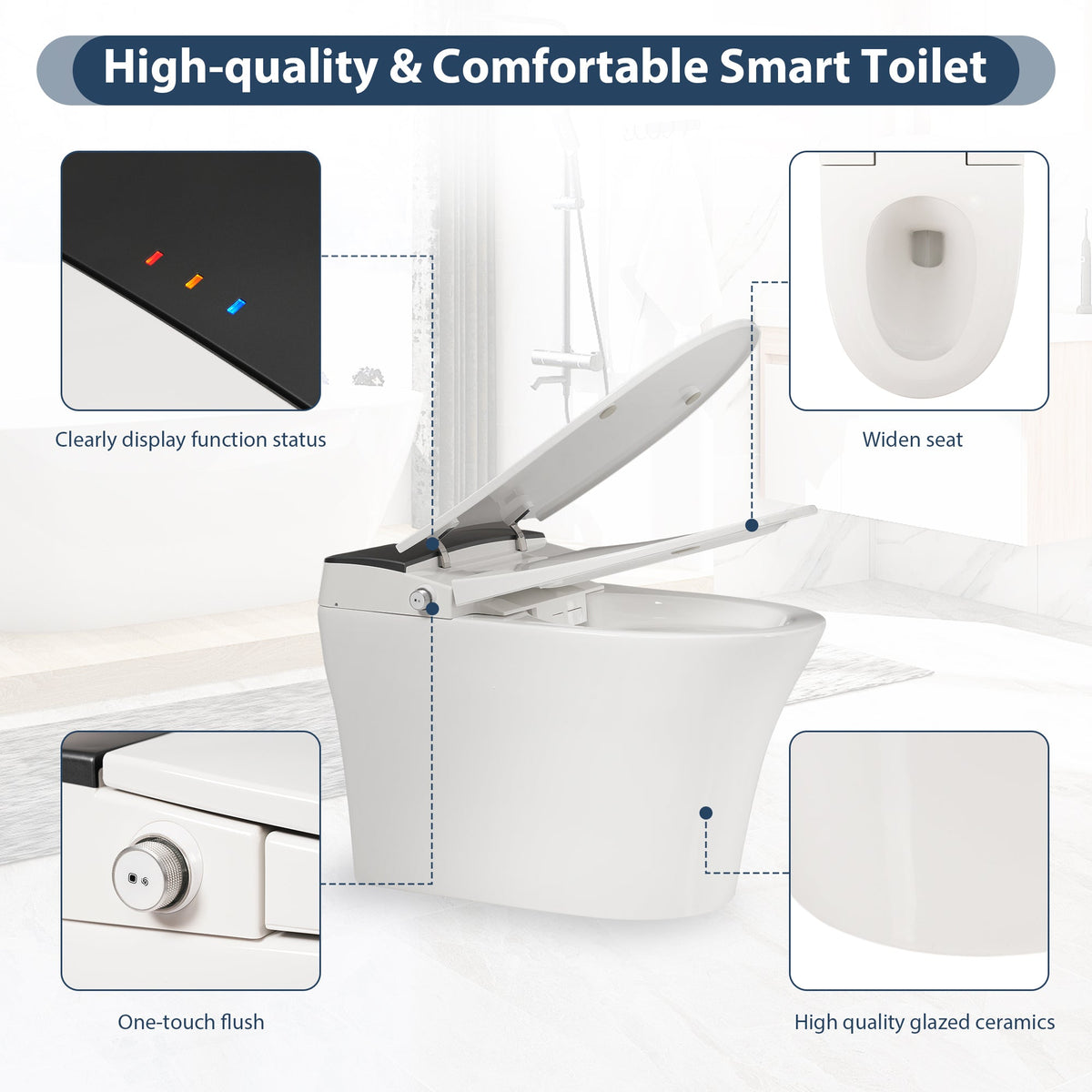 Heated Seat Smart Toilet