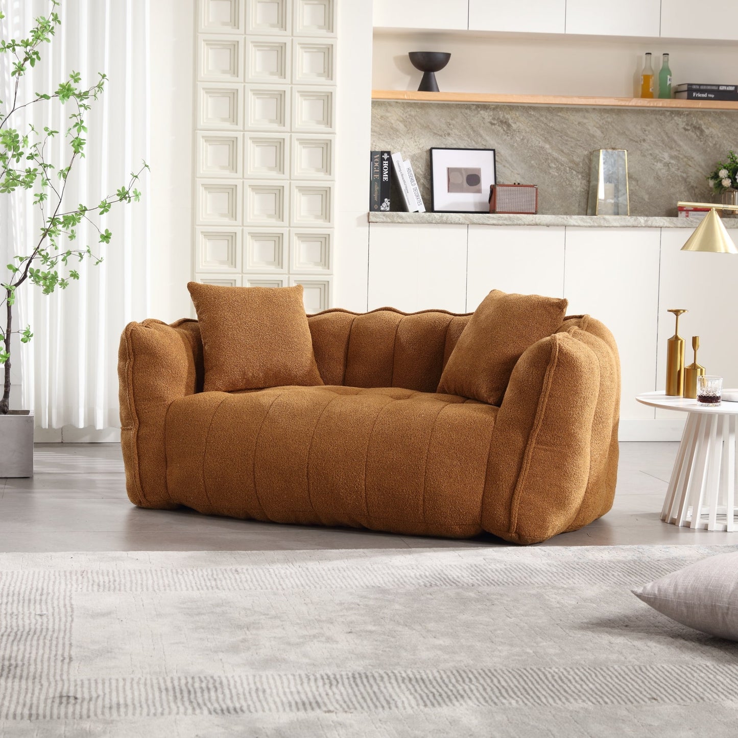 Cozy Beanbag Chair with High Resilience Foam Core