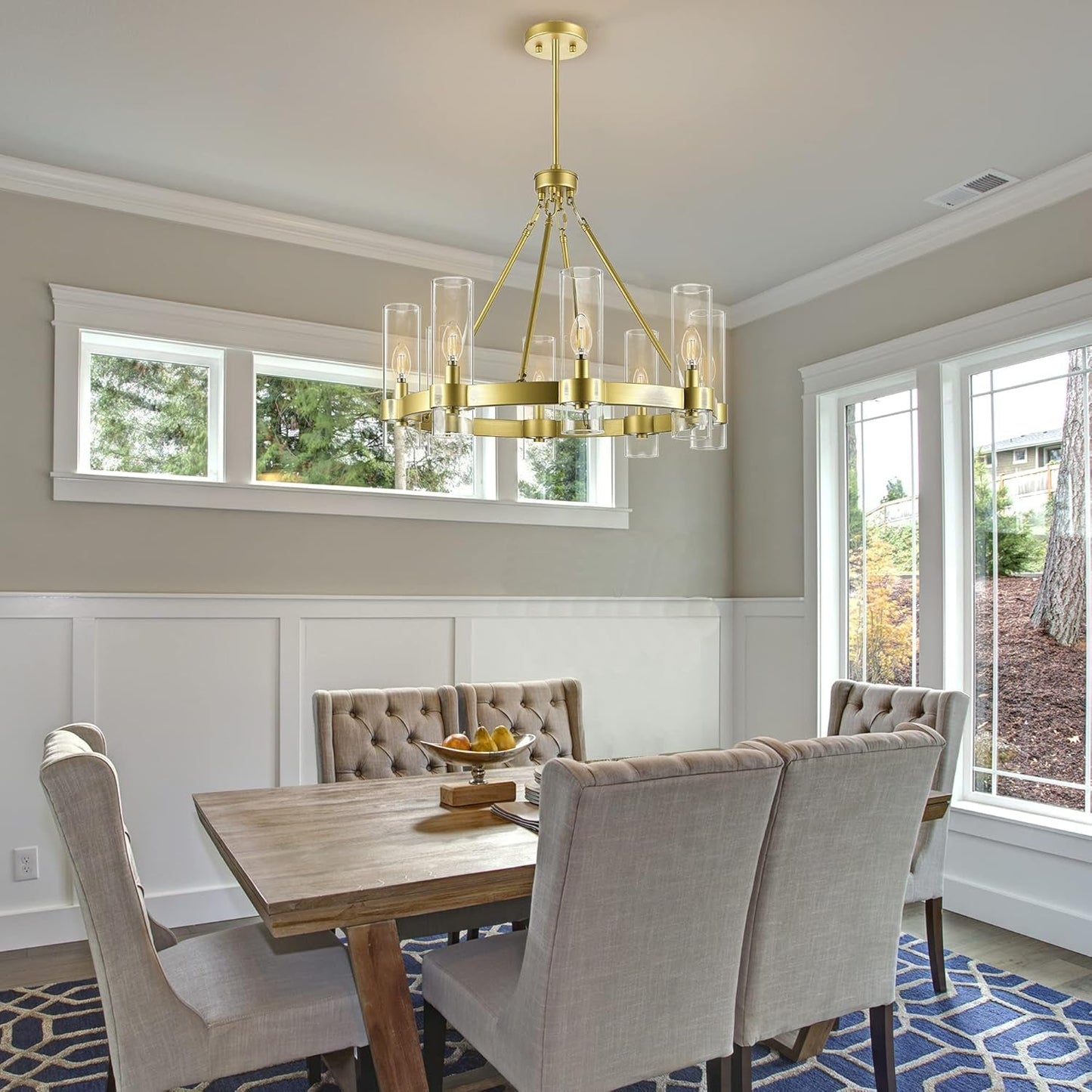 Small Wagon Wheel Chandelier
