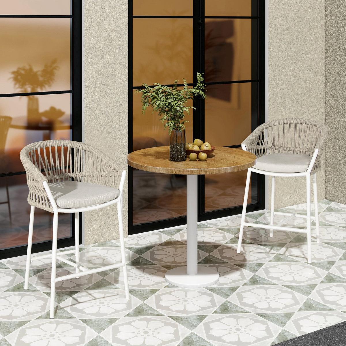 Maiden 27" Set of 2 Patio Counter Stool