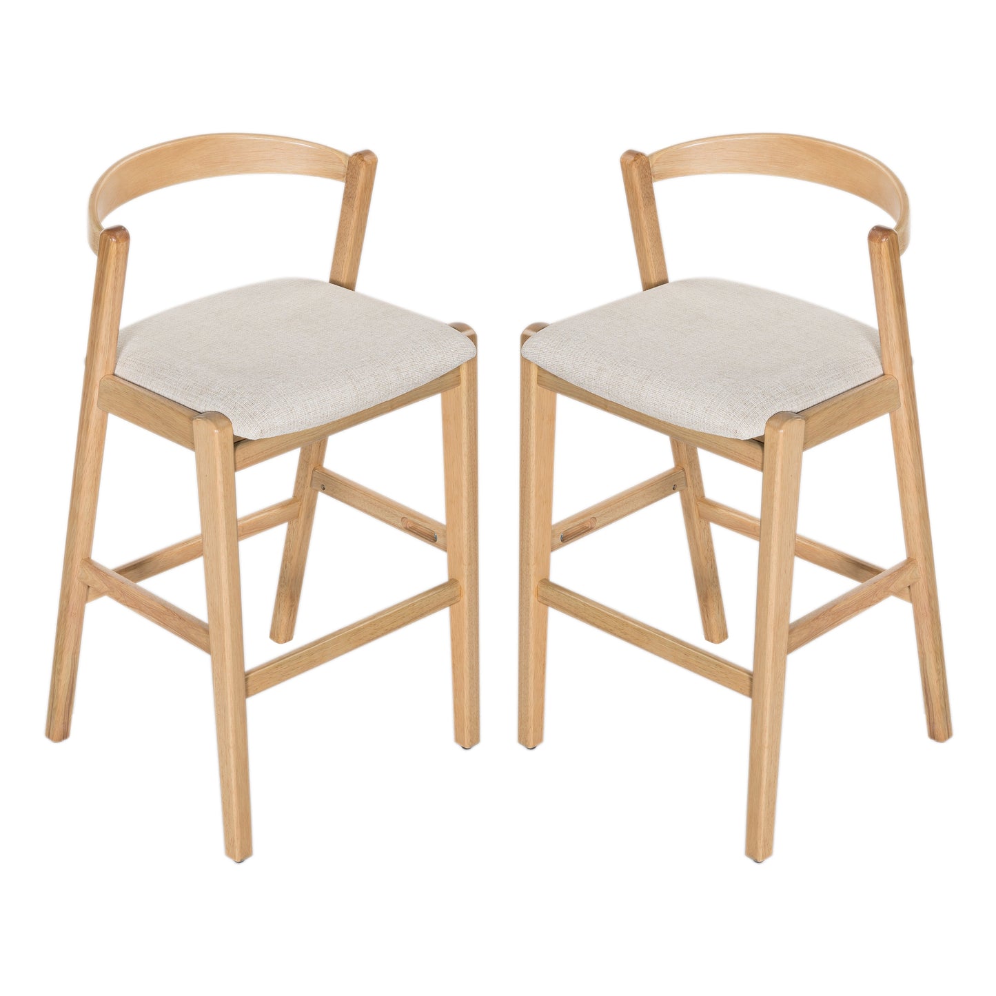 Balmain Indoor Rubberwood Barstool