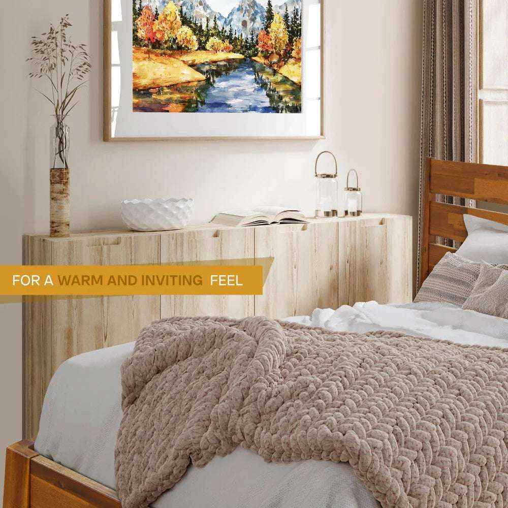 Acacia Emery Wood Platform Bed Frame for Modern Bedrooms