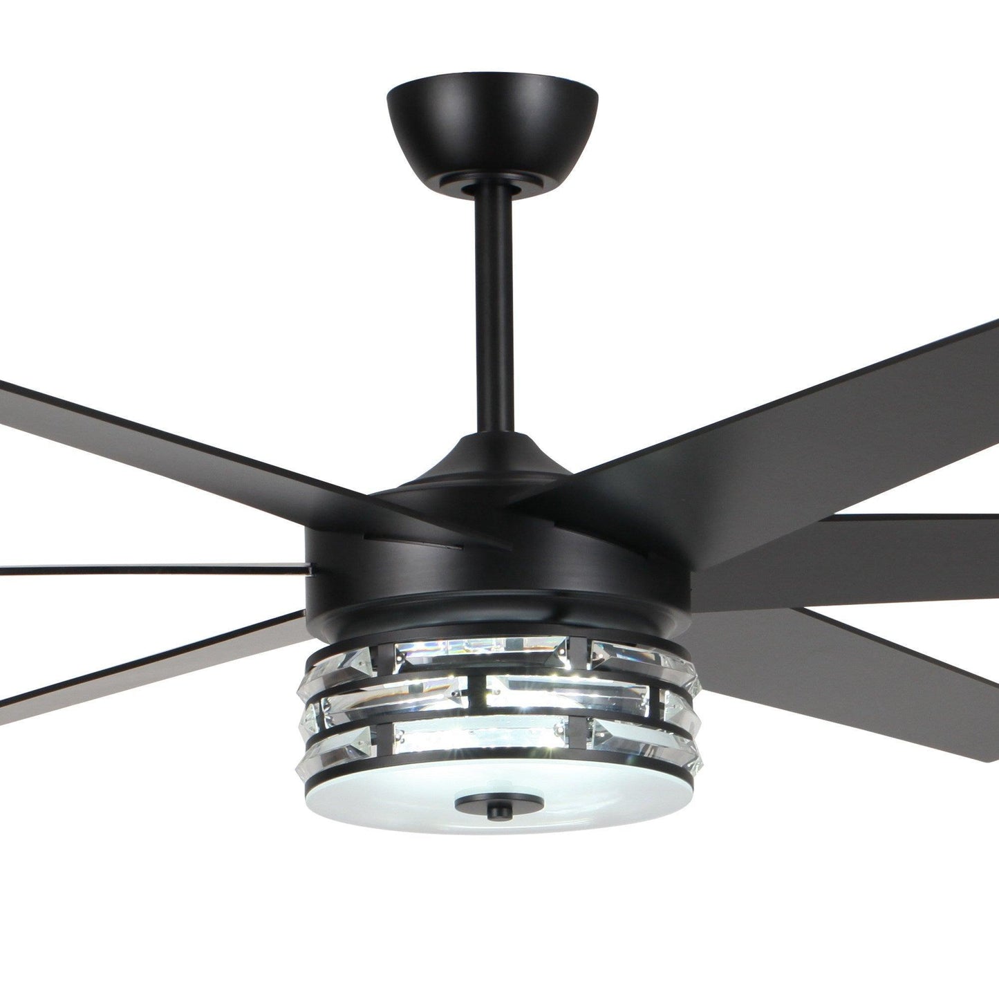 70" Black Modern Ceiling Fan
