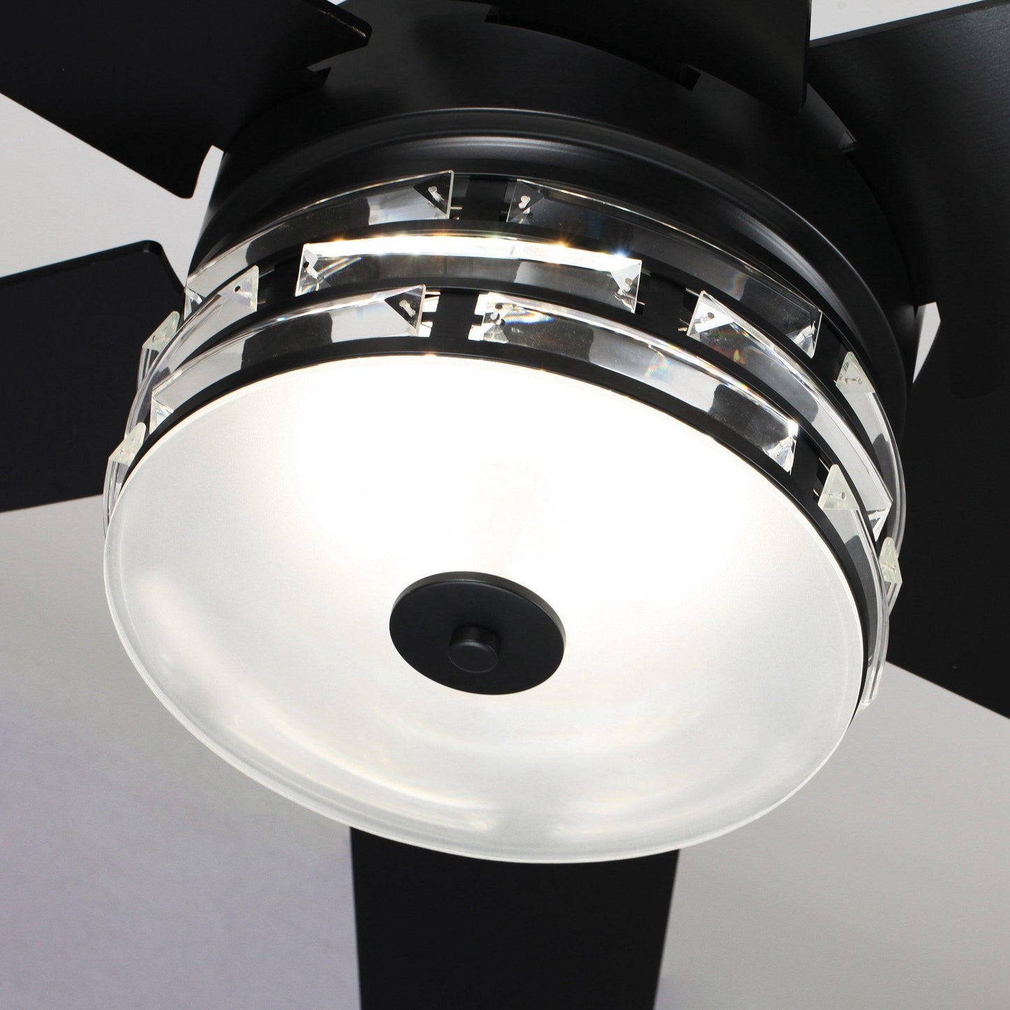 70" Black Modern Ceiling Fan