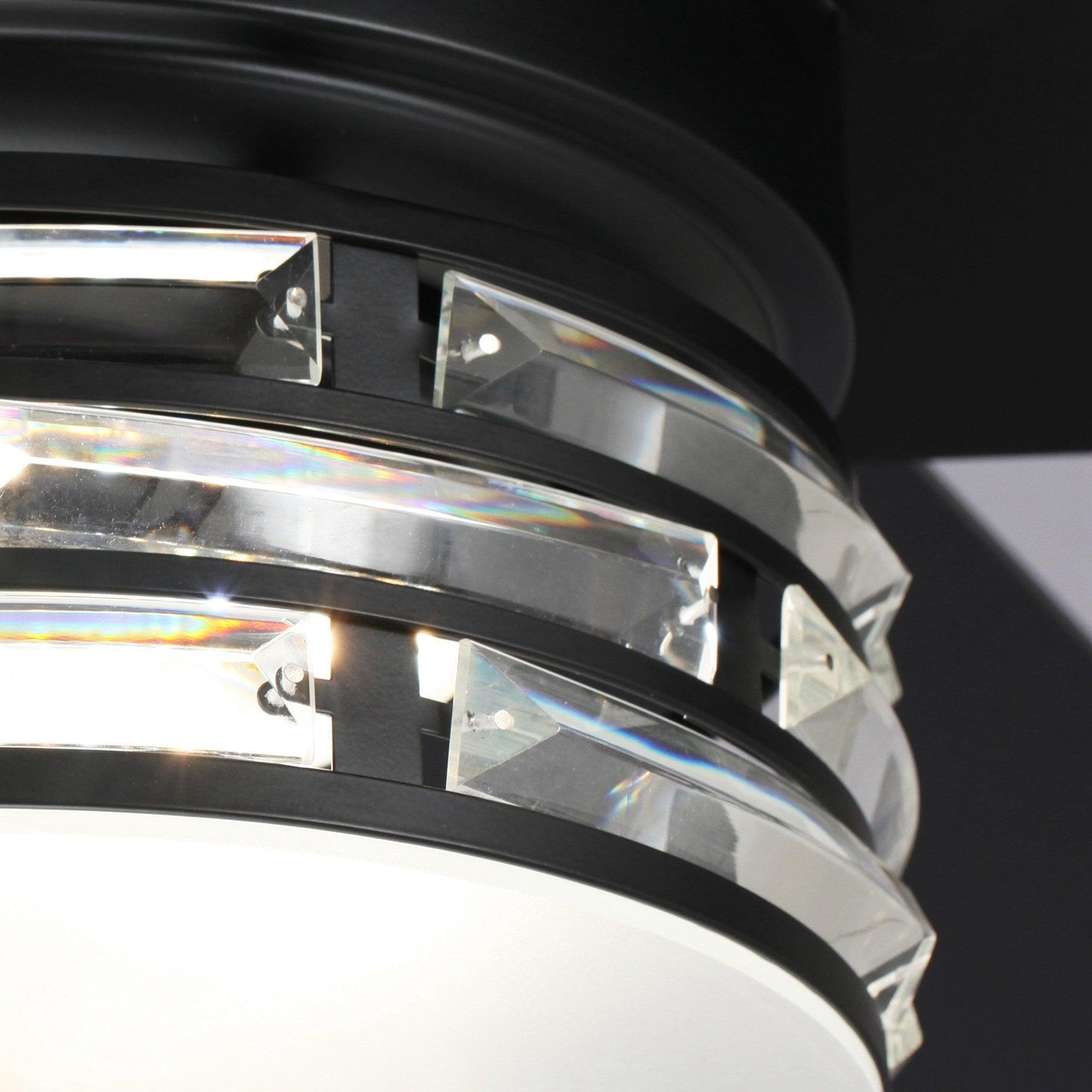 70" Black Modern Ceiling Fan