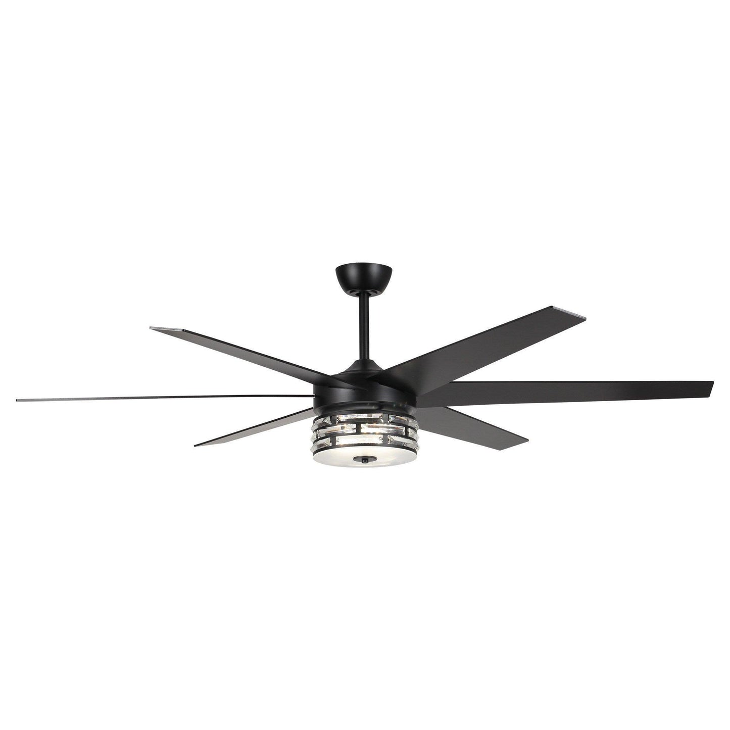 70" Black Modern Ceiling Fan