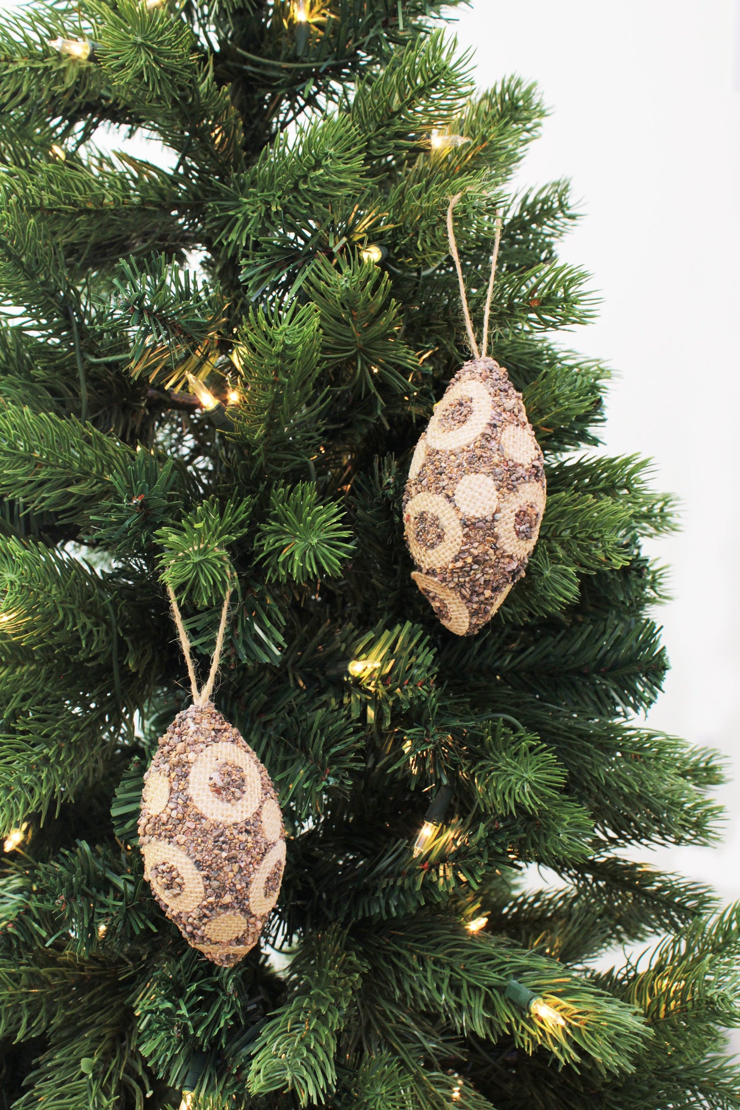 110 CM Polka Dots Olive Ornaments - Brown (3 PCS)