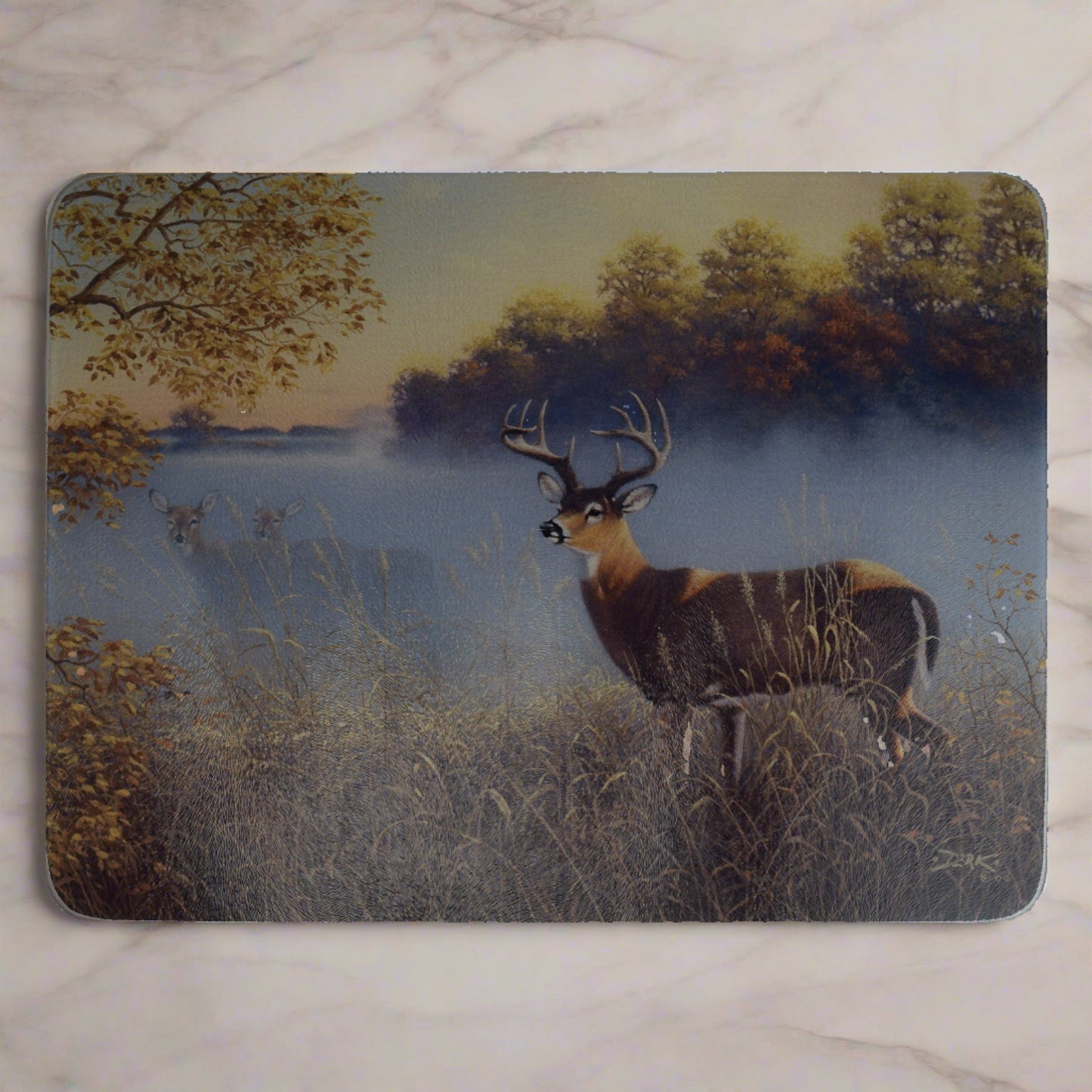 Cutting Board 12in x 16in-Morning Fog