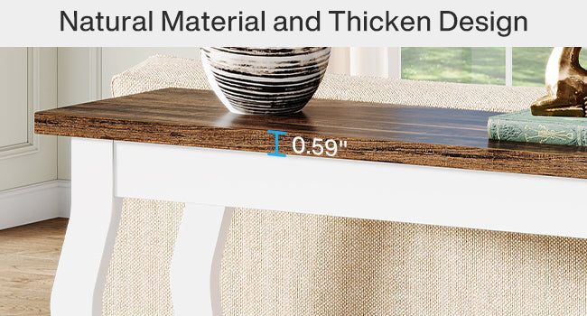 70.9" Vintage French Console Table