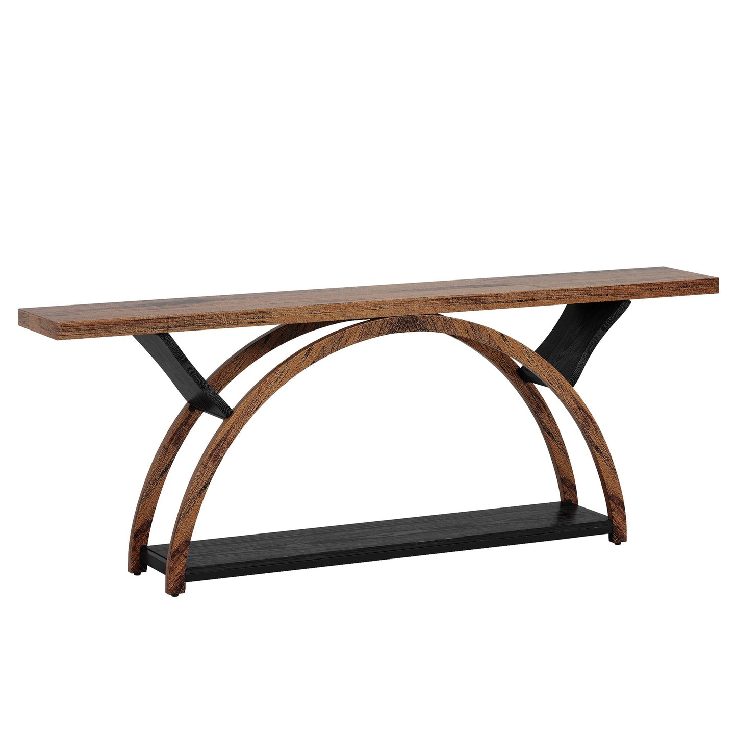 70.87" Console Table with Storage Shelf, Narrow Long Sofa Table