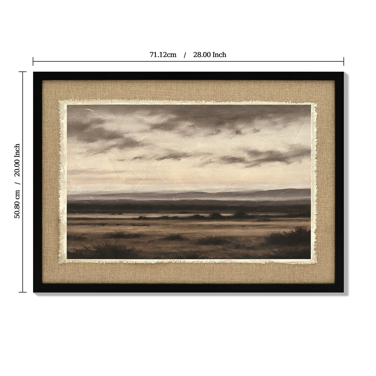 Vintage Landscape Large Framed Wall Art