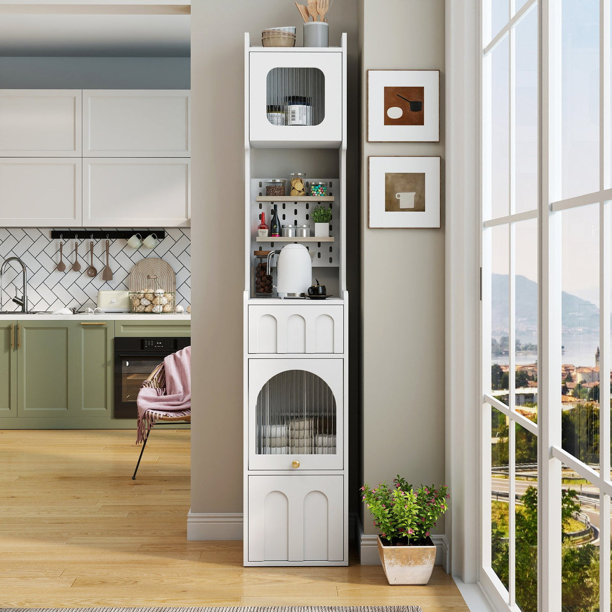 70.87" H Tall Bathroom Storage Cabinet