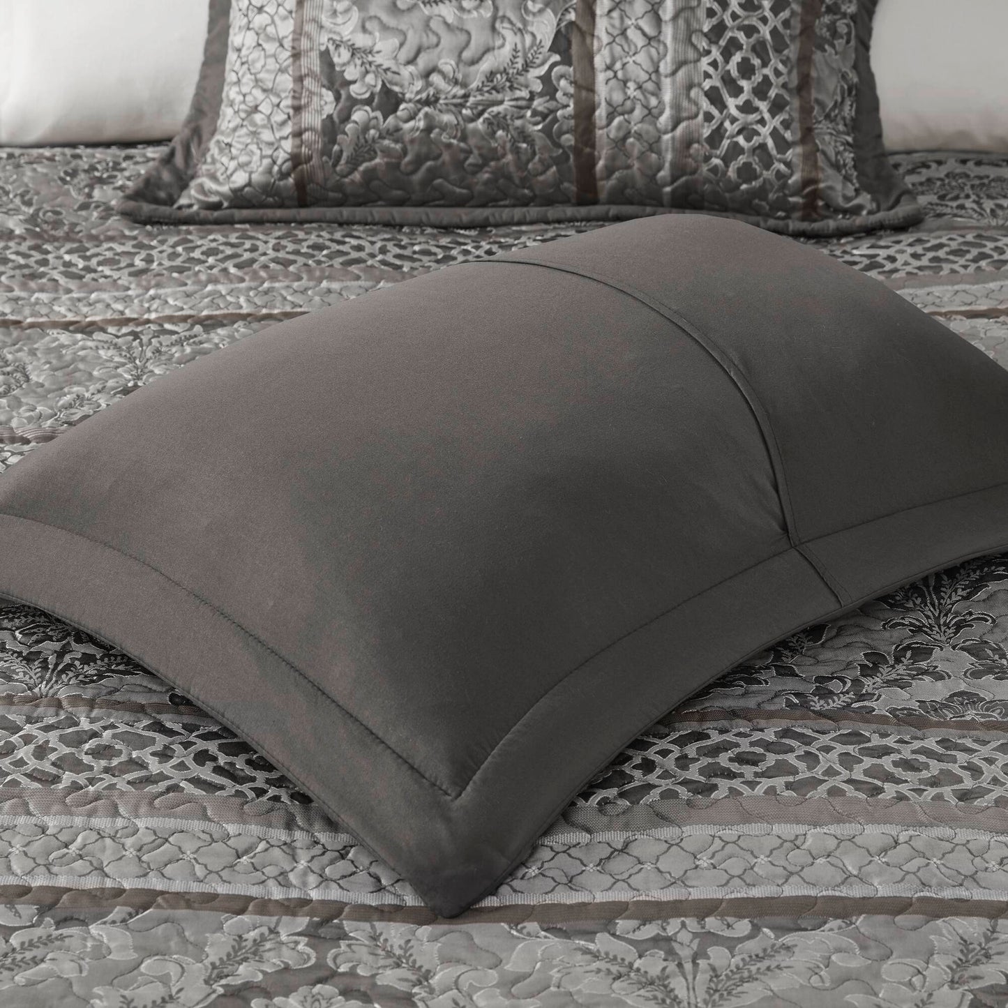 5-Piece Queen Reversible Jacquard Bedspread Set
