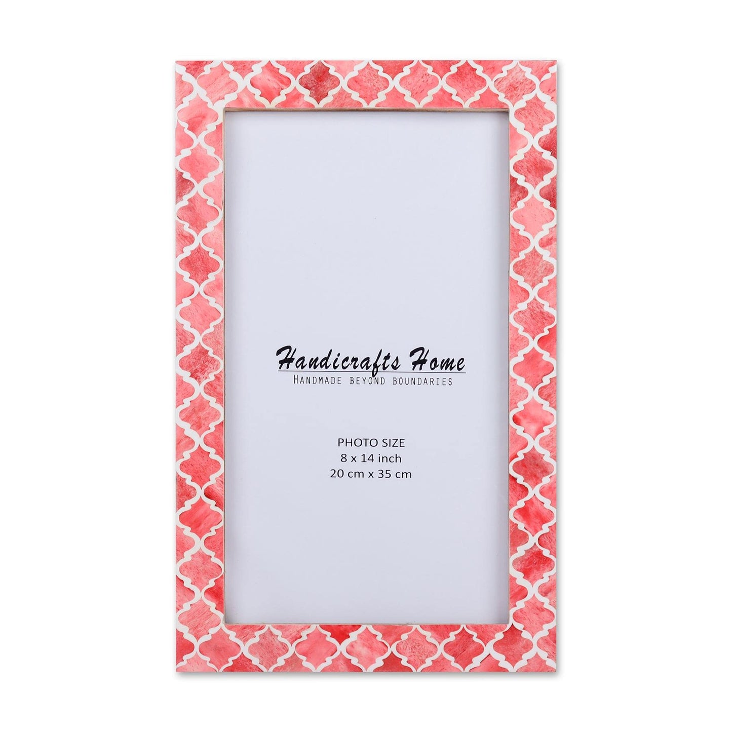 Poster Picture Frame Moroccan Bone & Resin Inlay Collection in 6 Sizes, Red