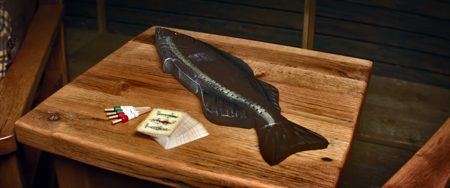 Cribbage Board-Fish