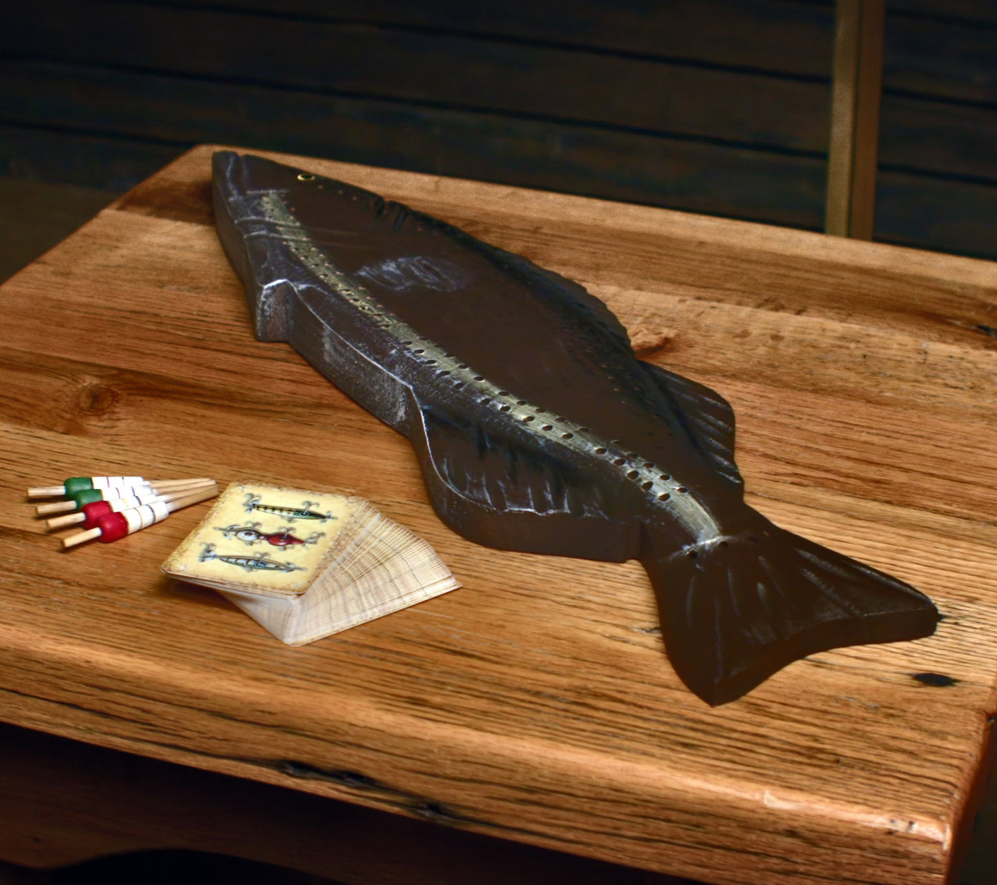 Cribbage Board-Fish