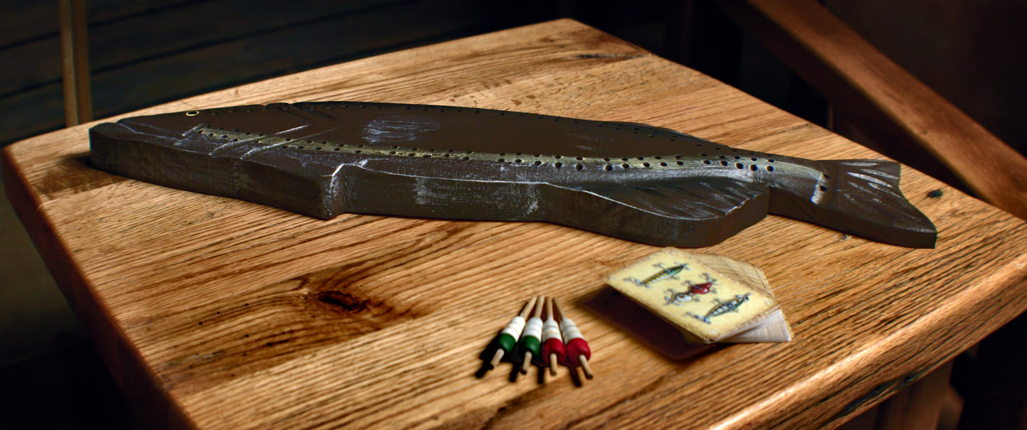 Cribbage Board-Fish