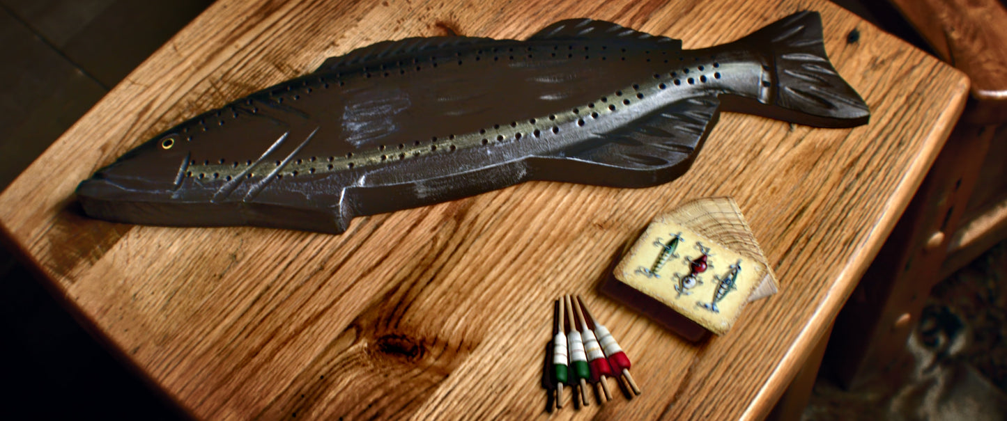 Cribbage Board-Fish