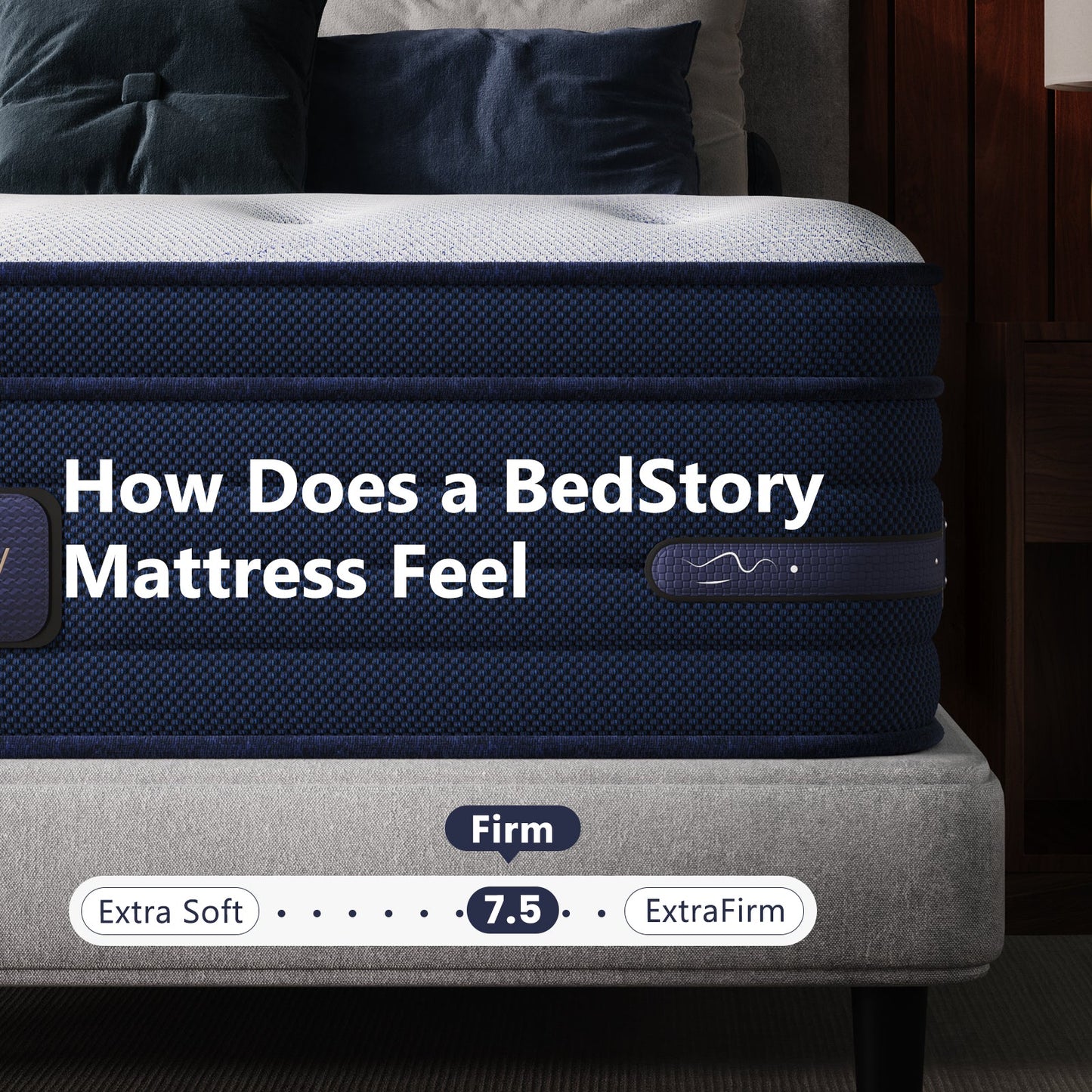 Bedstory Spine Align Pro 14" King Firm Pressure Relieving Cooling Hybrid Mattress