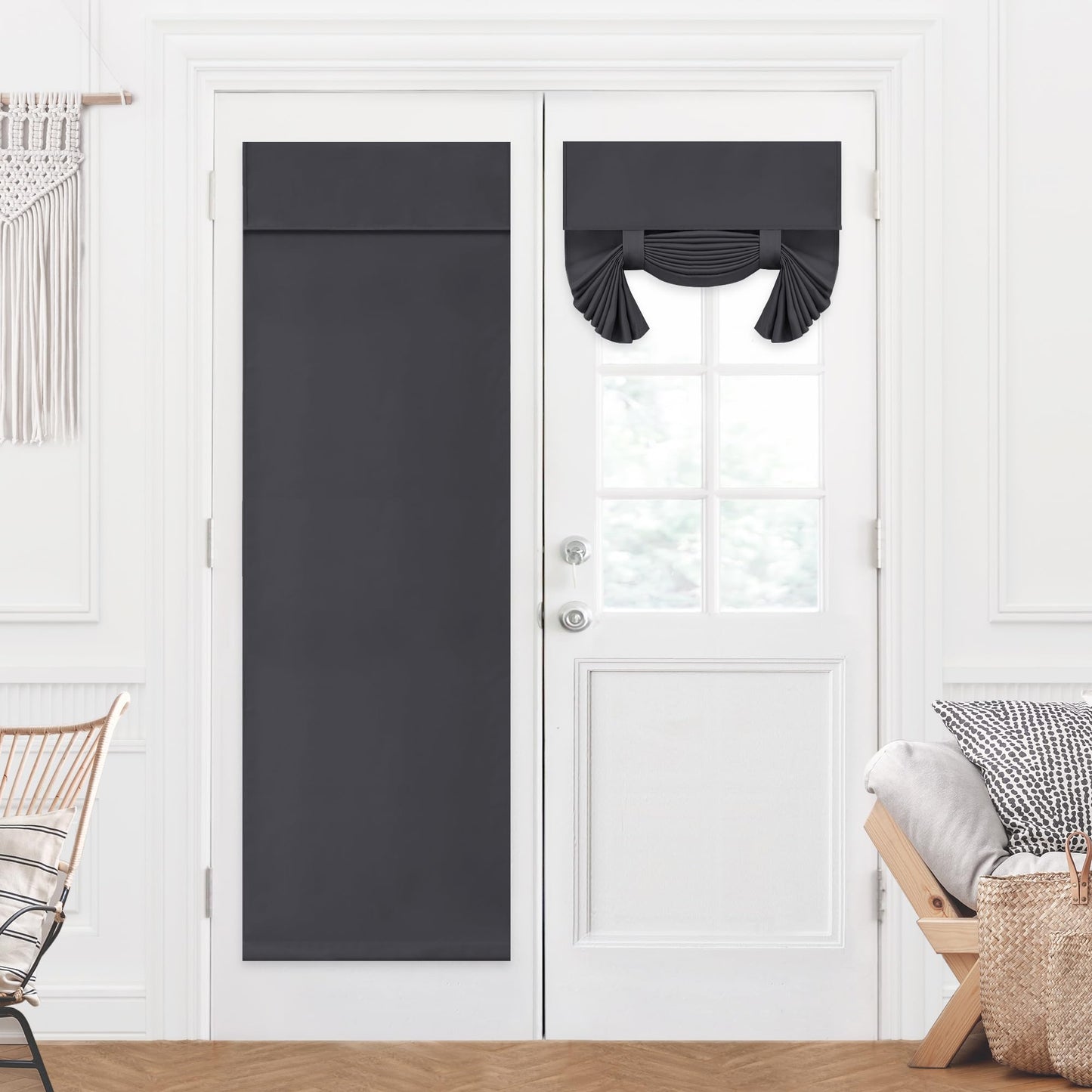 Blackout Door Curtain, Thermal Insulated, 26x80 Inch