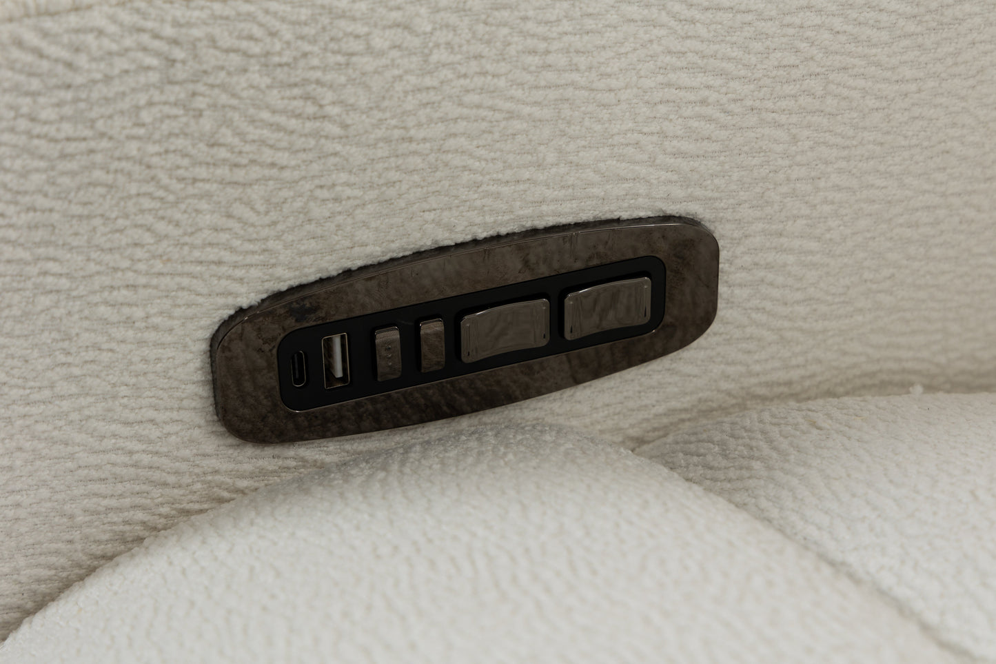 Extra Wide Power Recliner Chair 270° Swivel with Heat Massage