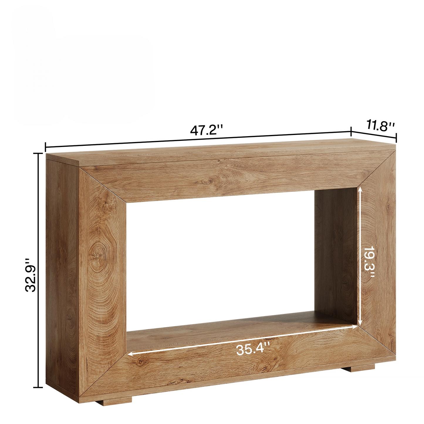 47 Inches Farmhouse Console Table with Storage