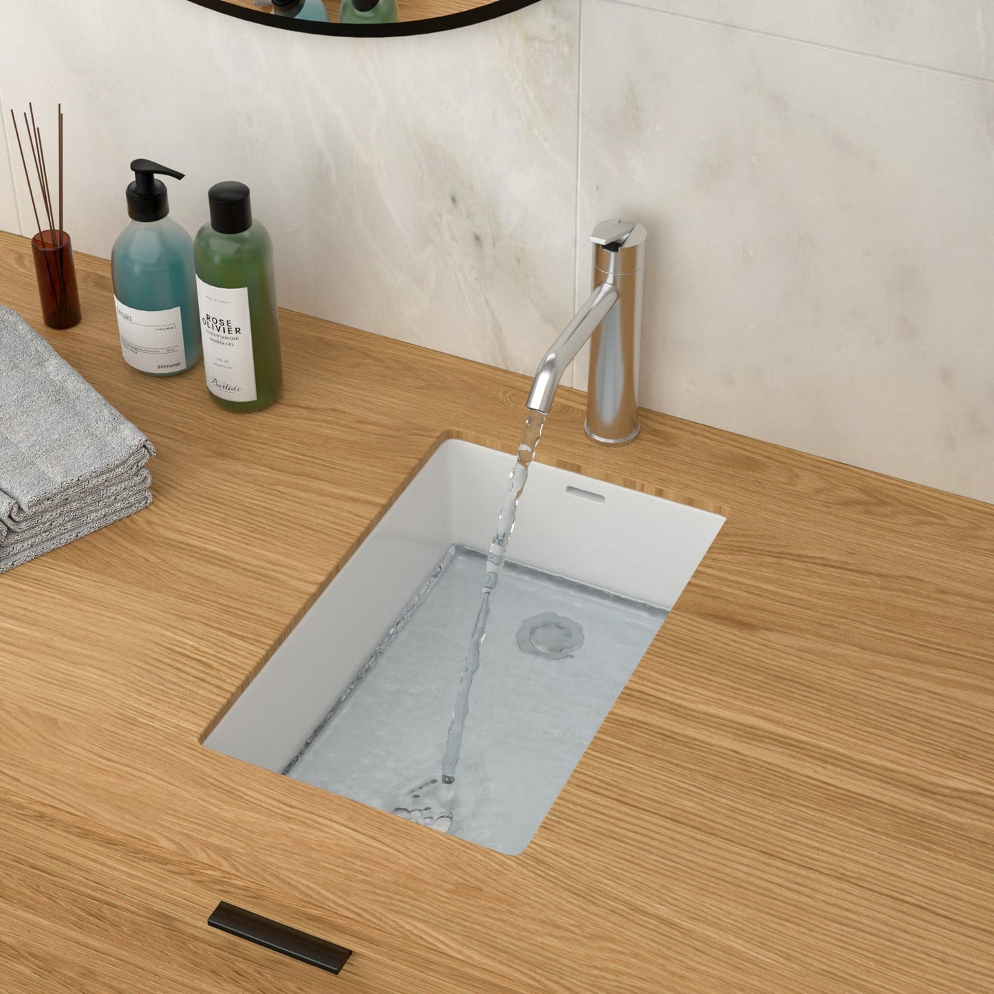 Premium Ceramic Undermount Bathroom Sink