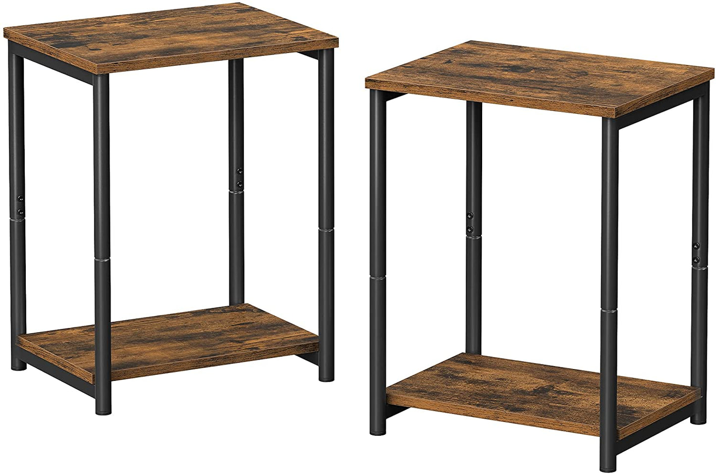 Tables Set of 2 with Storage Shelf