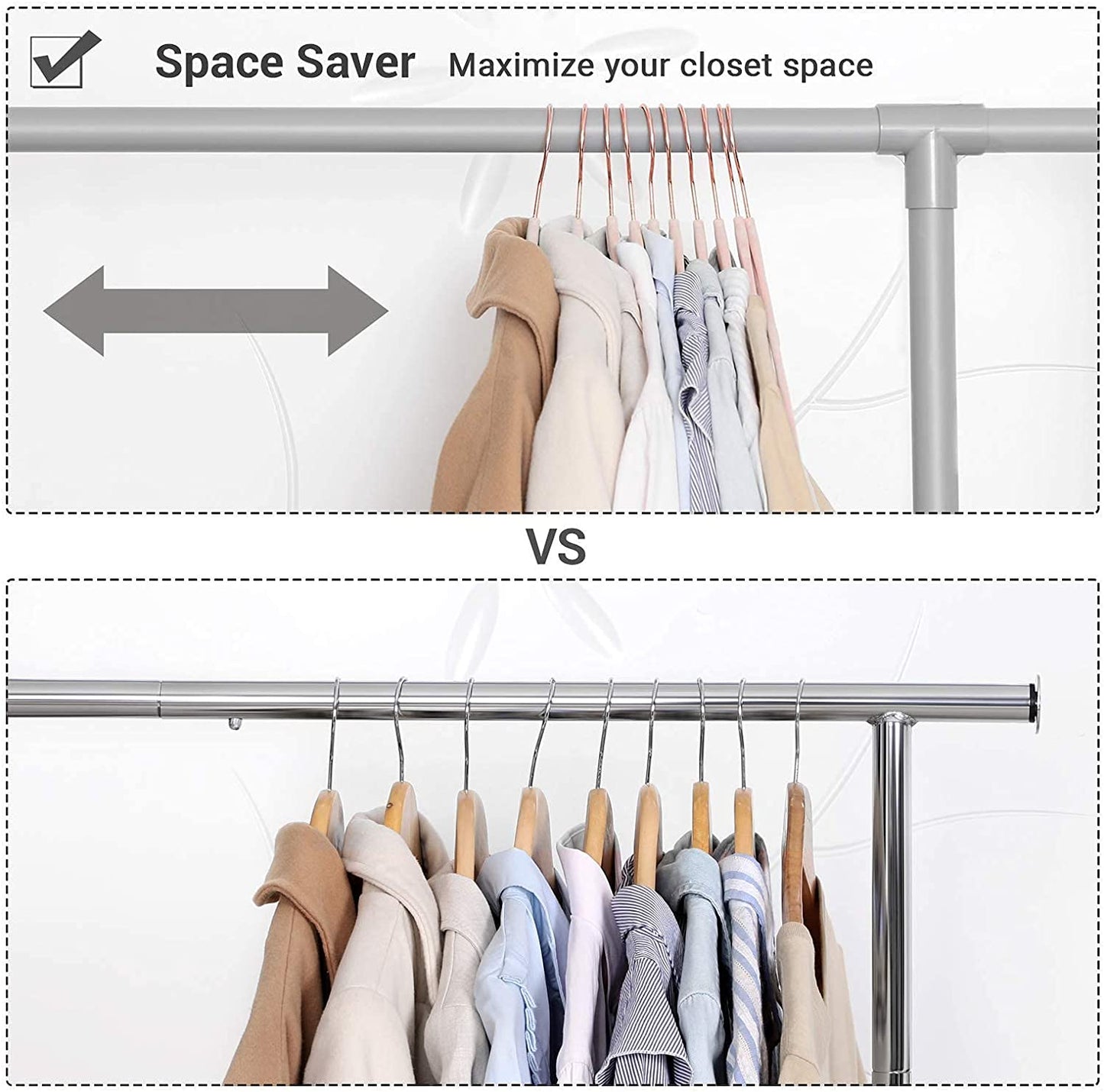 50 Velvet Coat Hangers Bundle with 30 Skirt Hangers, Space-Saving Closet Organization, Swivel Hooks