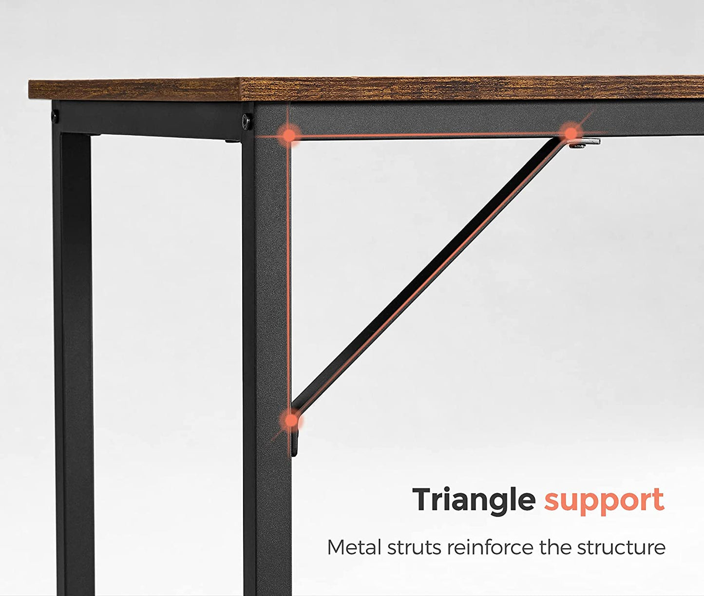 Computer Desk, 55.1-Inch Writing Desk, Home Office Small Study Workstation