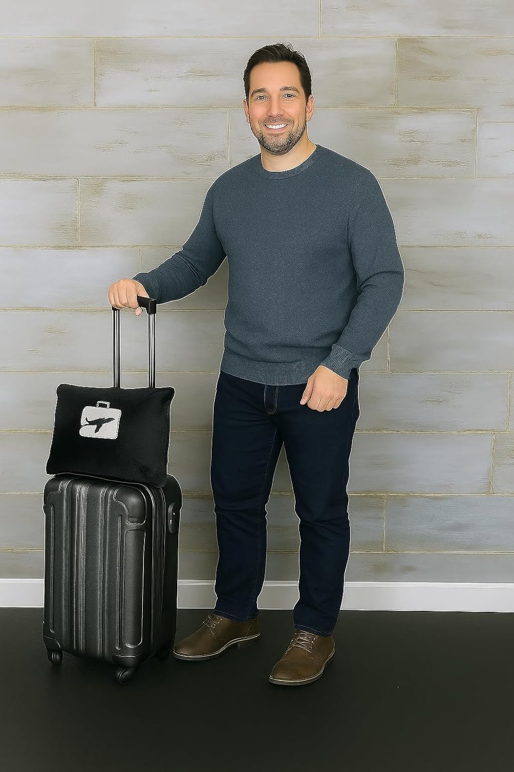 Comfort Fly Travel Blanket & Pillow – 2-in-1 Micro Plush Airplane Blanket with Carry Case (40" x 70")