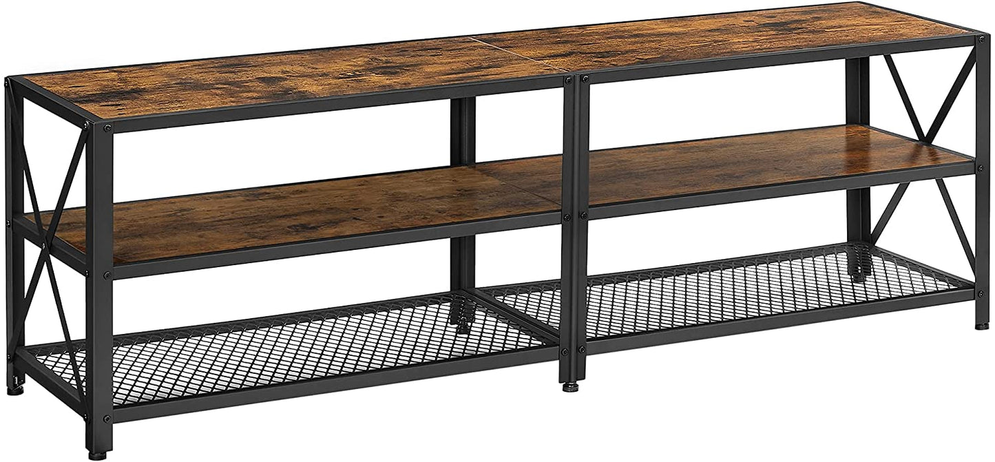 TV Stand for up to 70” TV, 3-Tier, 63” 3