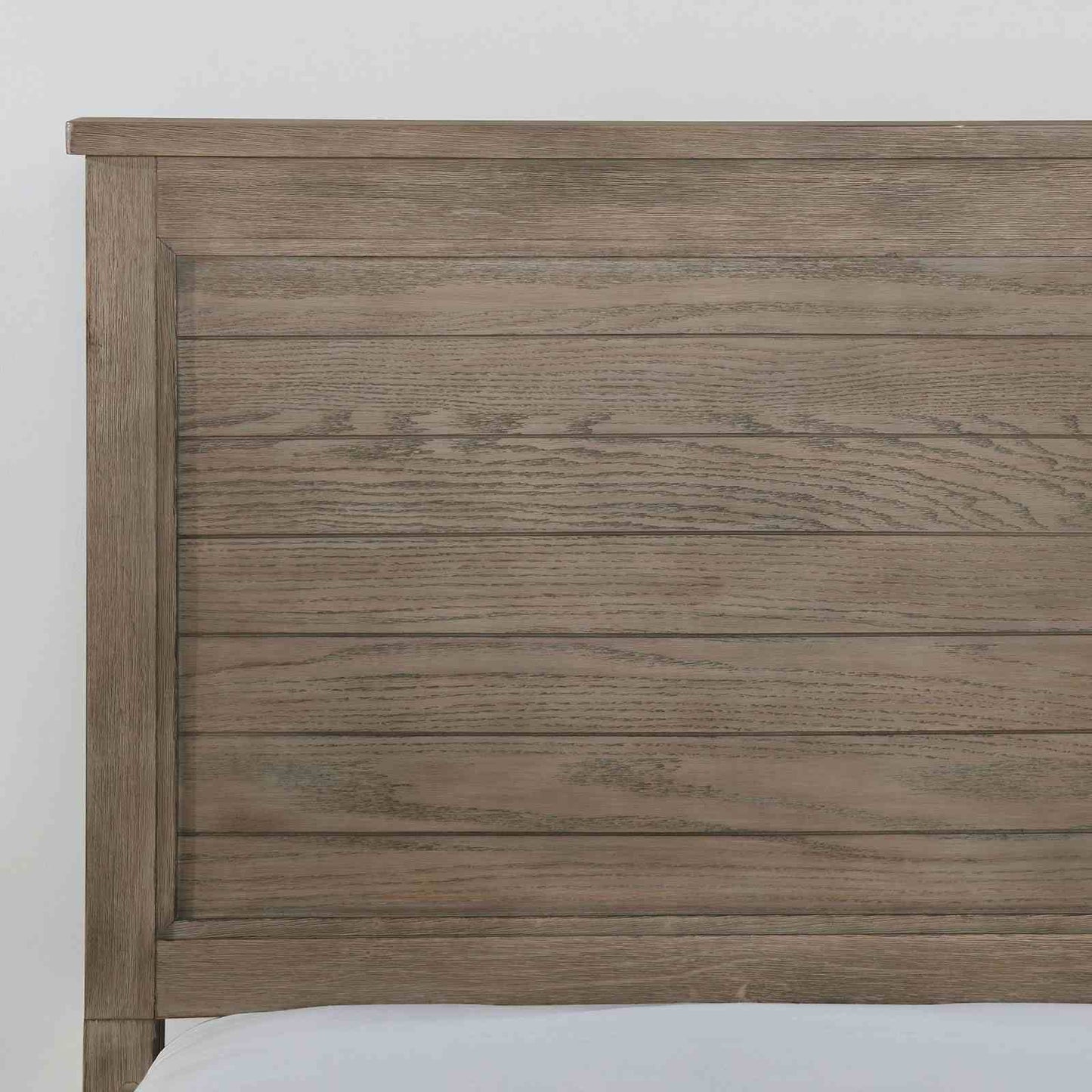 Transitional Full Size Bed w Trundle 2x Nightstands Warm Gray Bedroom Furniture Wood Grain Texture 3pc Set