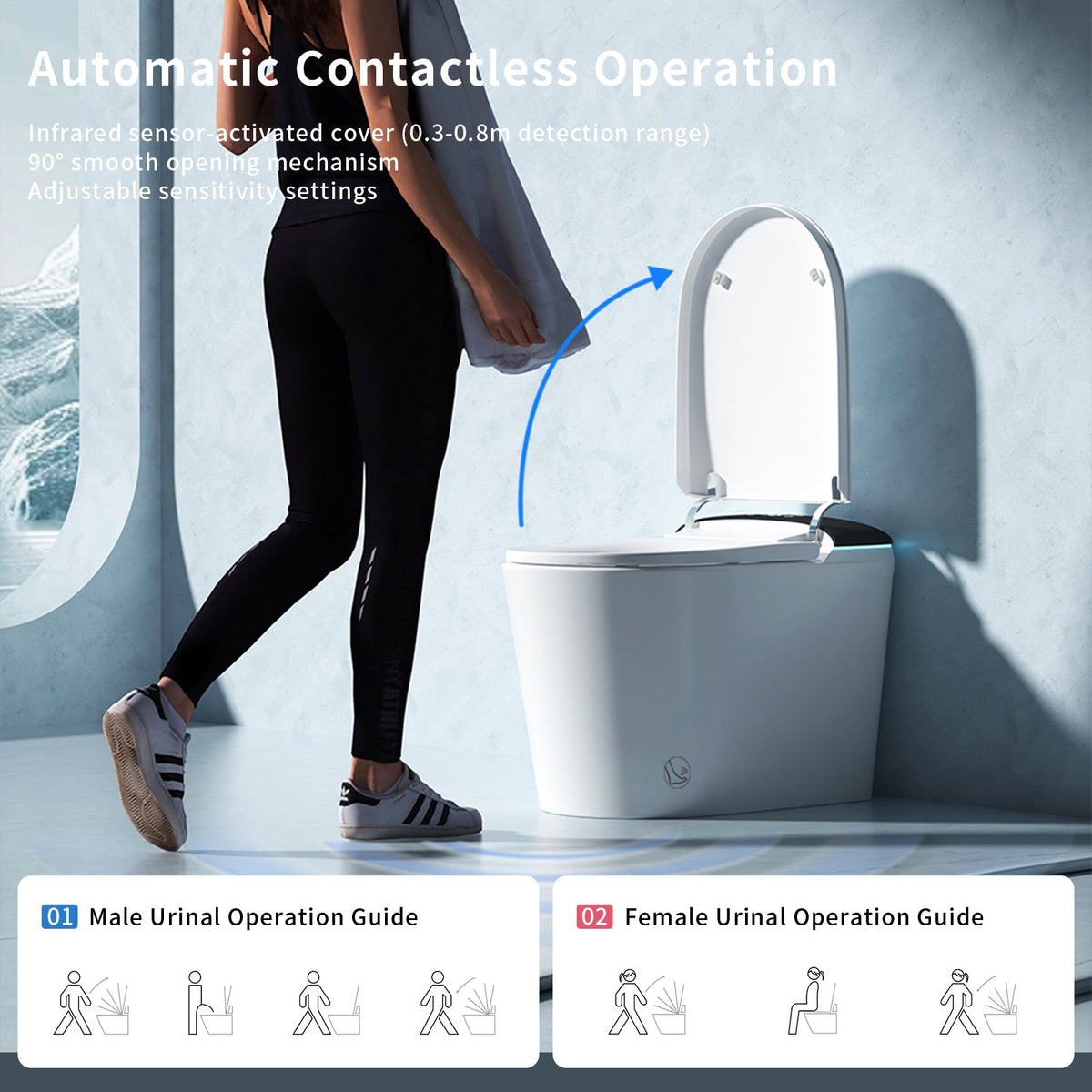 E40 Smart Toilet with Bidet Built In