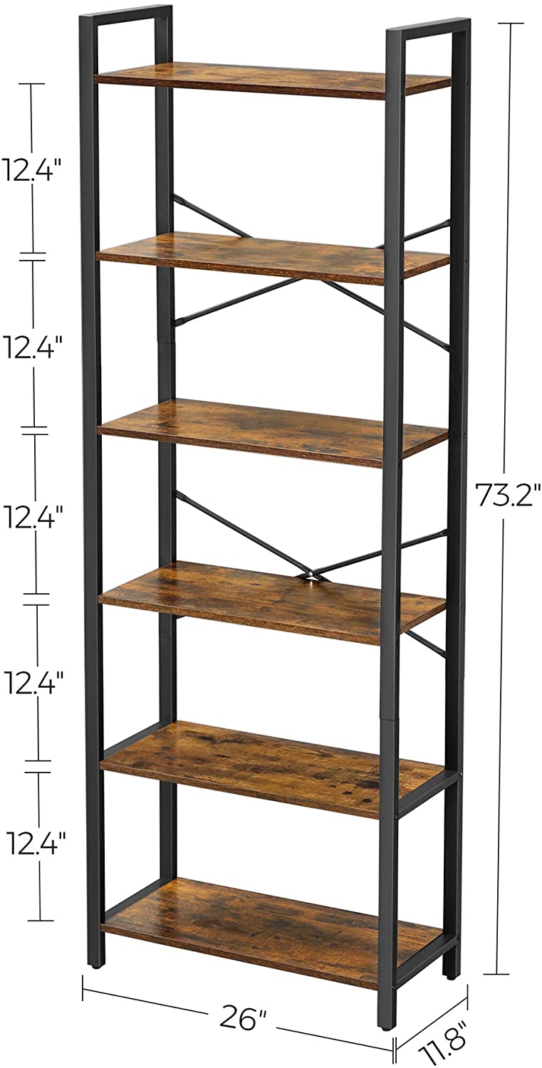 6-Tier Bookshelf & Storage Rack