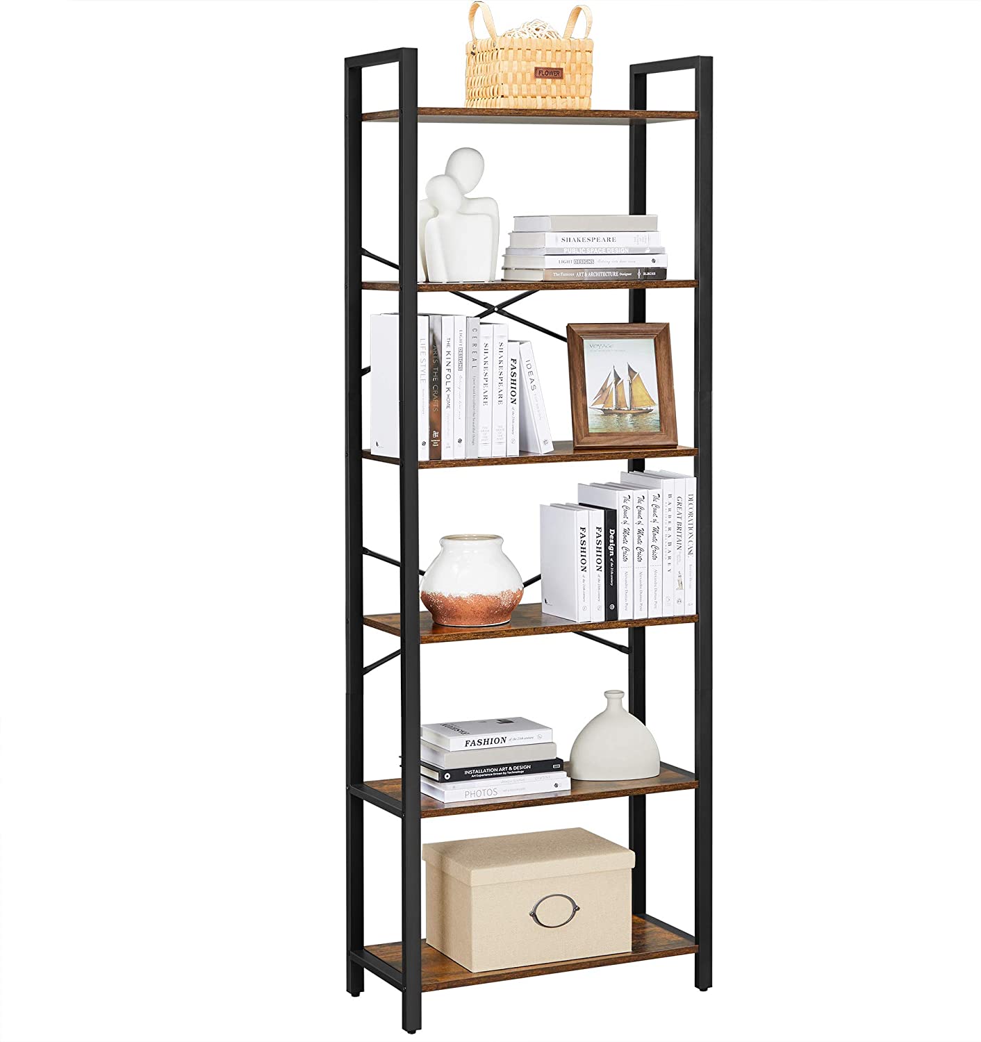 6-Tier Bookshelf & Storage Rack