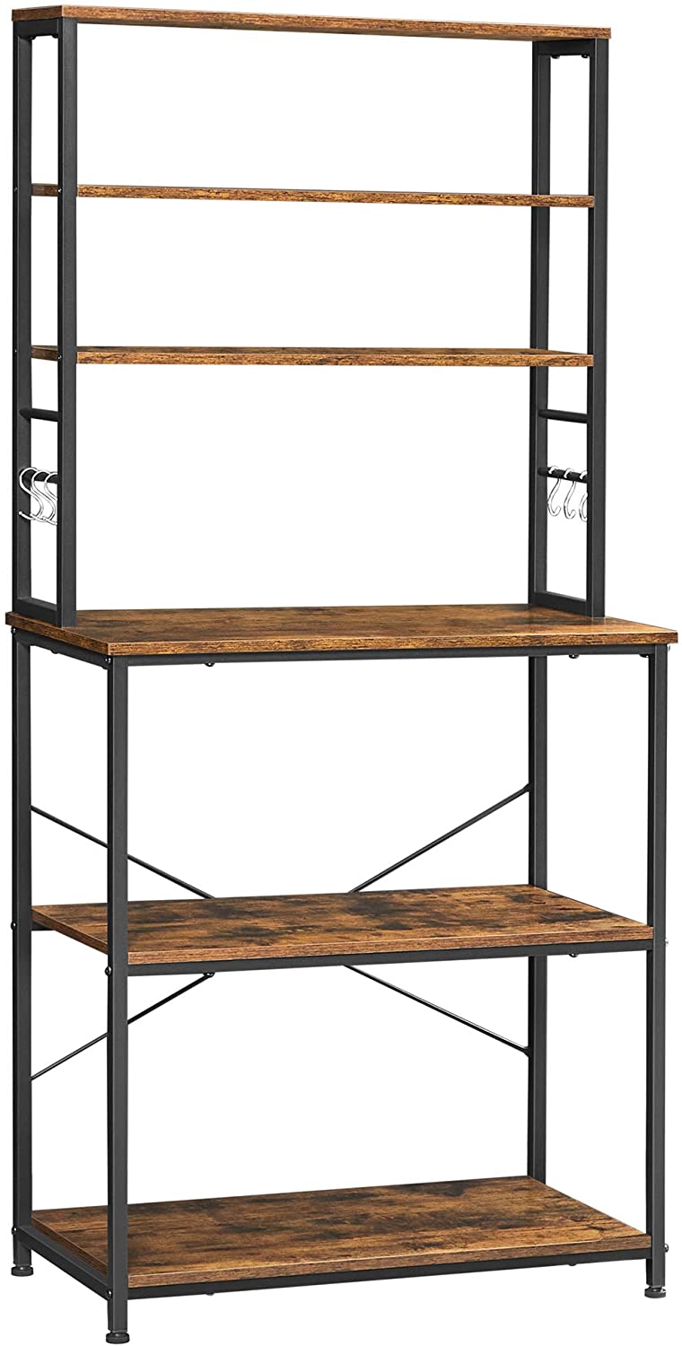 6-Tier Baker's Rack with Hutch