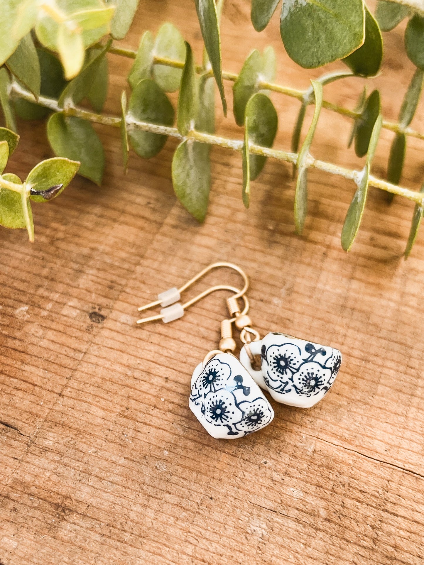 Bluebell Tea Cup Earrings
