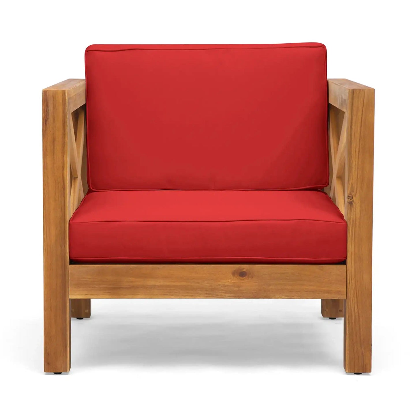Brava Mid-Century Modern Club Chair With Water Resistant Cushions
