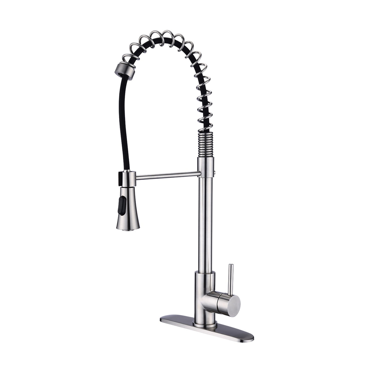 Brushed Nickel Single Handle Kitchen Faucet
