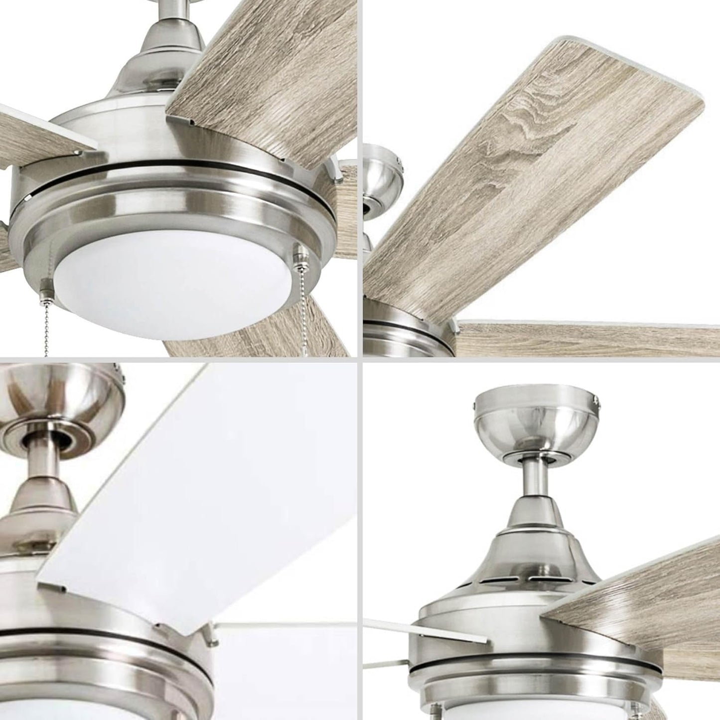 Ventnor 52 Inch Indoor Ceiling Fan LED Light For Rooms