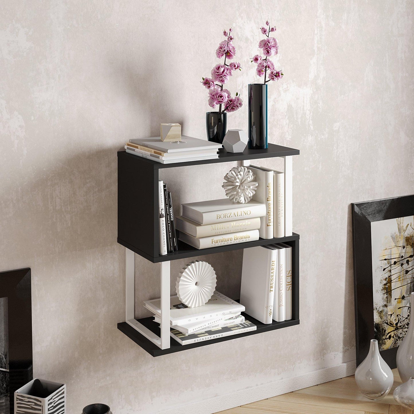 Lima 25'' Metal Wood Side End Table