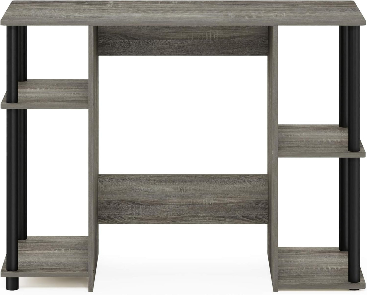 Jaya Computer Study Desk With Open Storage Grey Black