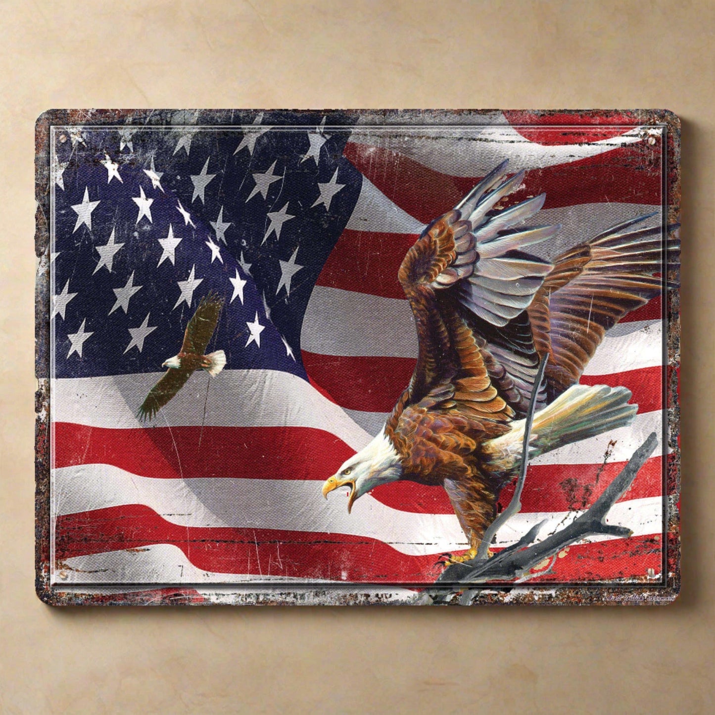 Cutting Board 12in x 16in-American Flag