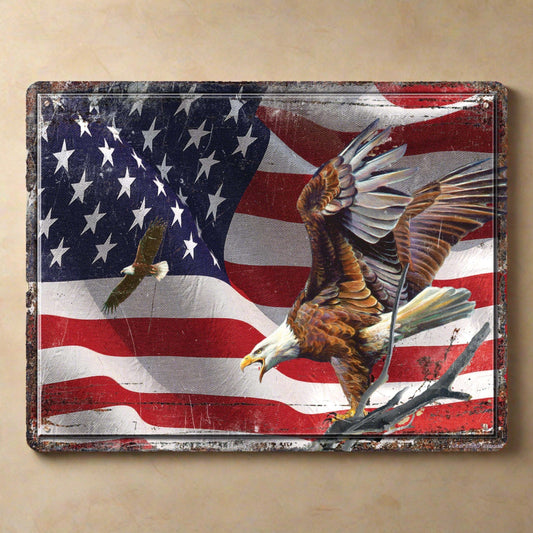 Cutting Board 12in x 16in-American Flag